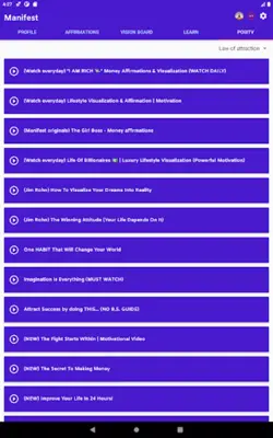 Law of Attraction Manifest app android App screenshot 0